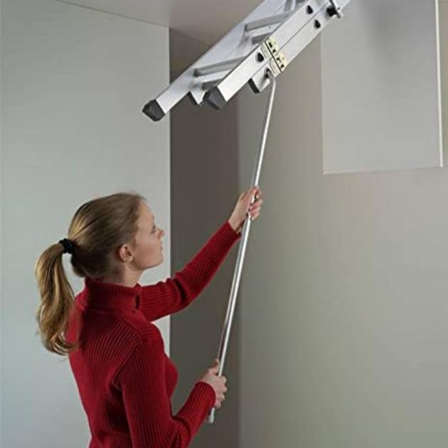 Echelle escamotable grenier 3 x 4 marche 3,24 m en aluminium