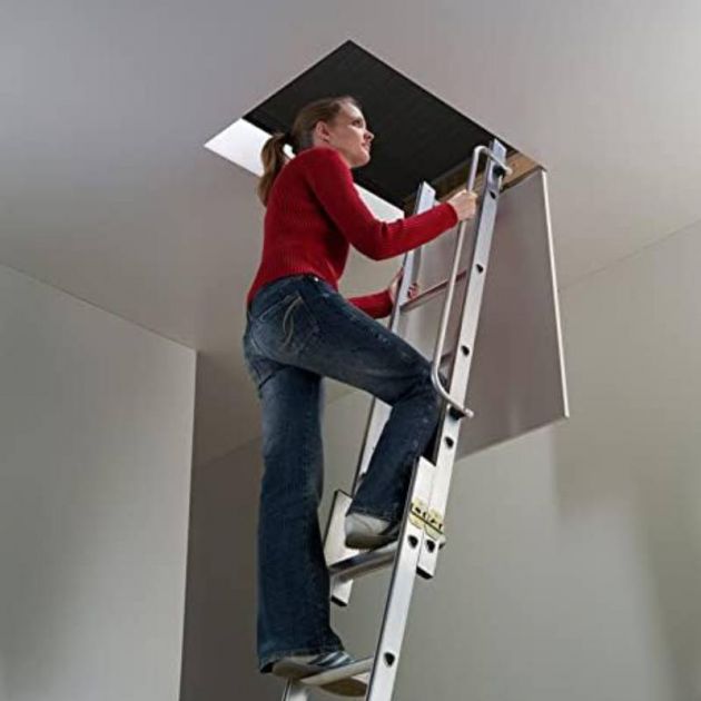 Echelle escamotable grenier 3 x 4 marche 3,24 m en aluminium