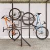 Support vélo sur pied vertical 4 vélos
