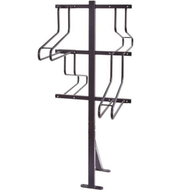 Support vélo sur pied vertical 4 vélos