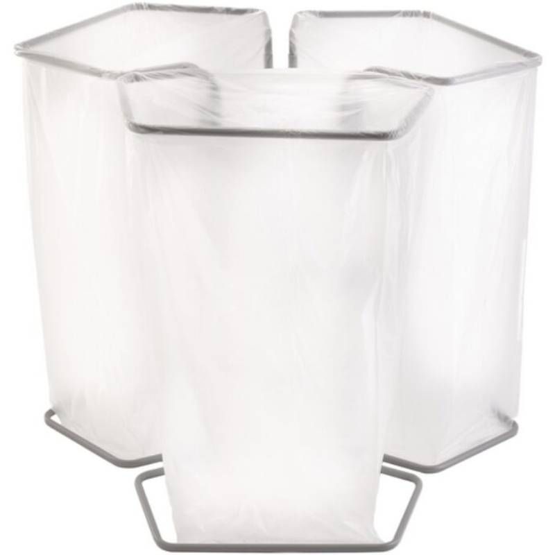 Support triple poubelle