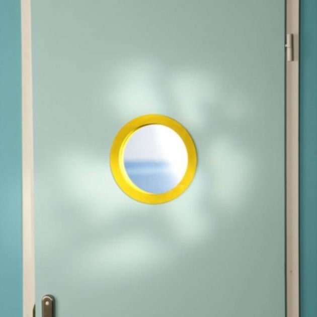 Hublot de porte rond MDF pour crèche Hublot de porte rond MDF pour crèche