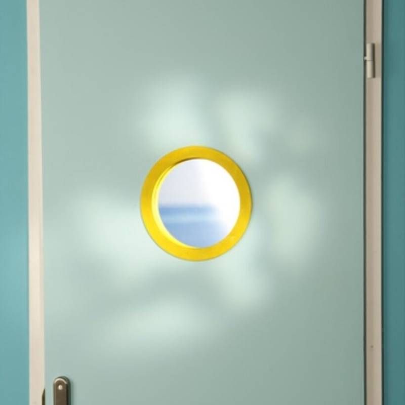 Hublot de porte rond MDF pour crèche Hublot de porte rond MDF pour crèche