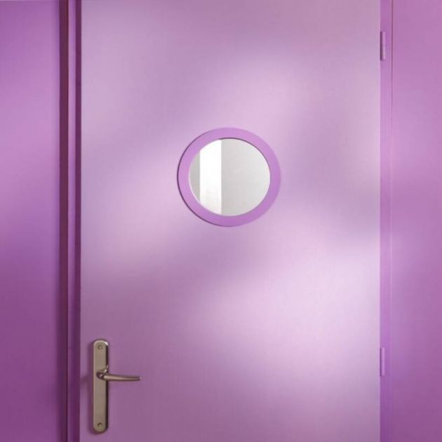 Hublot de porte rond MDF pour crèche Hublot de porte rond MDF pour crèche