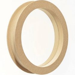 Hublot de porte rond MDF pour crèche