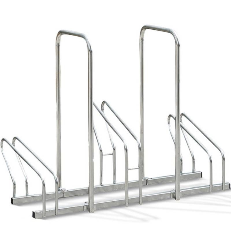 Ratelier hollandais avec arceau 3 vélos