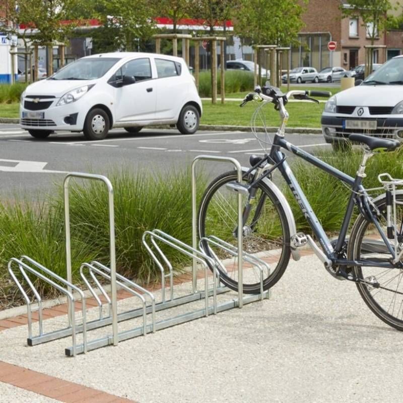 Ratelier hollandais avec arceau 4 vélos