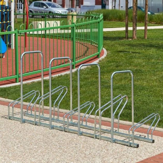 Ratelier hollandais avec arceau 5 vélos