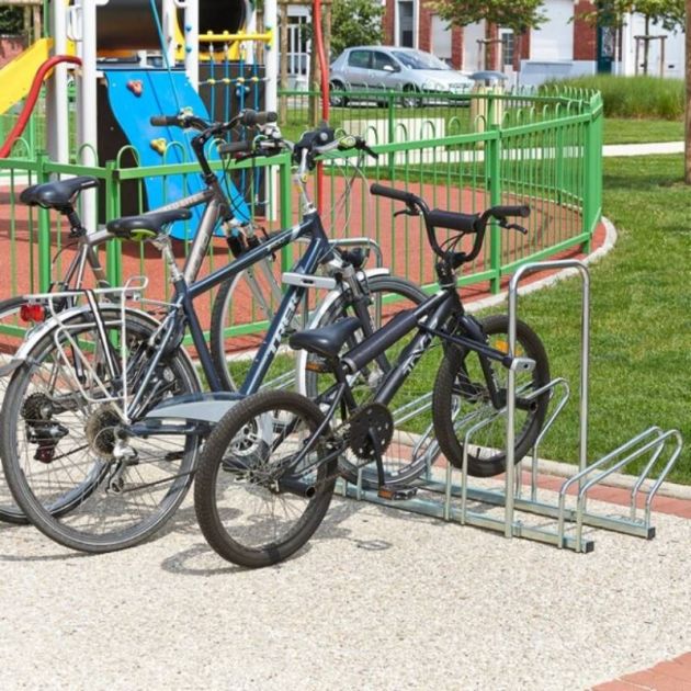 Ratelier hollandais avec arceau 5 vélos