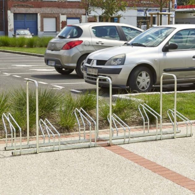 Ratelier hollandais avec arceau 6 vélos