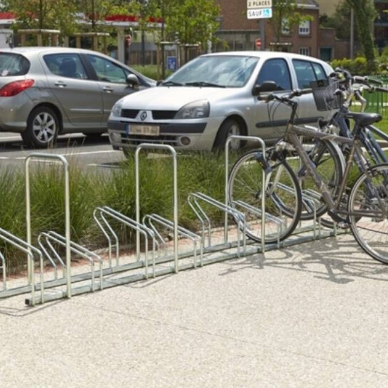 Ratelier hollandais avec arceau 8 vélos