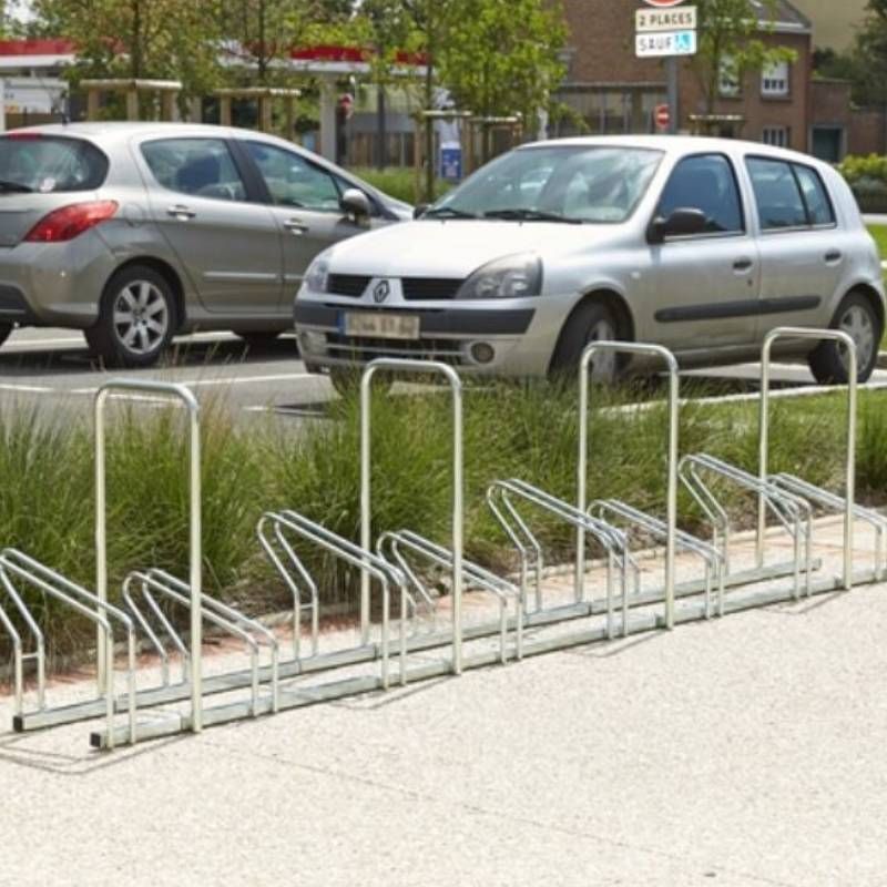 Ratelier hollandais avec arceau 8 vélos