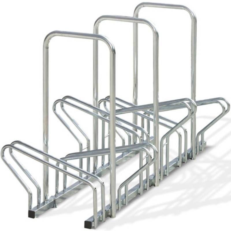 Ratelier hollandais avec arceau face à face 6 vélos