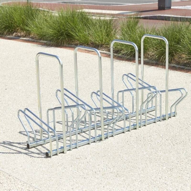 Ratelier hollandais avec arceau face à face 8 vélos