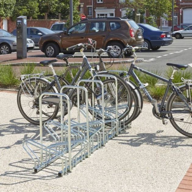 Ratelier hollandais avec arceau face à face 10 vélos