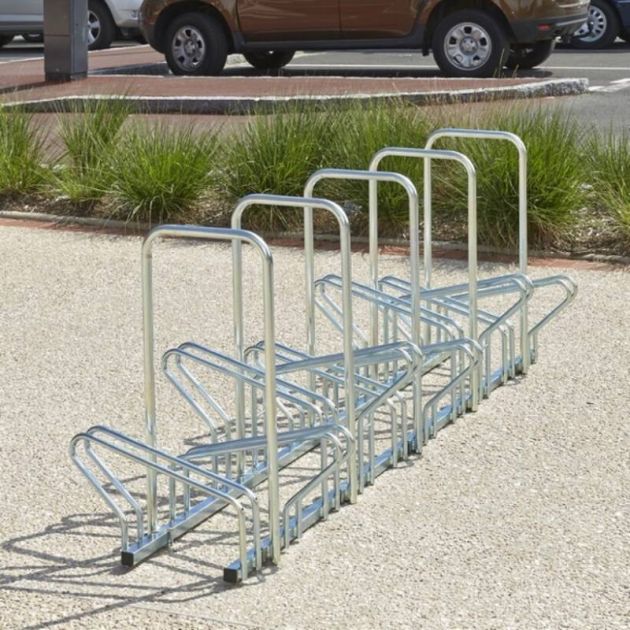 Ratelier hollandais avec arceau face à face 10 vélos