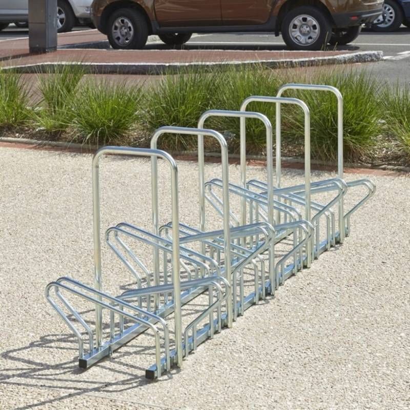 Ratelier hollandais avec arceau face à face 10 vélos