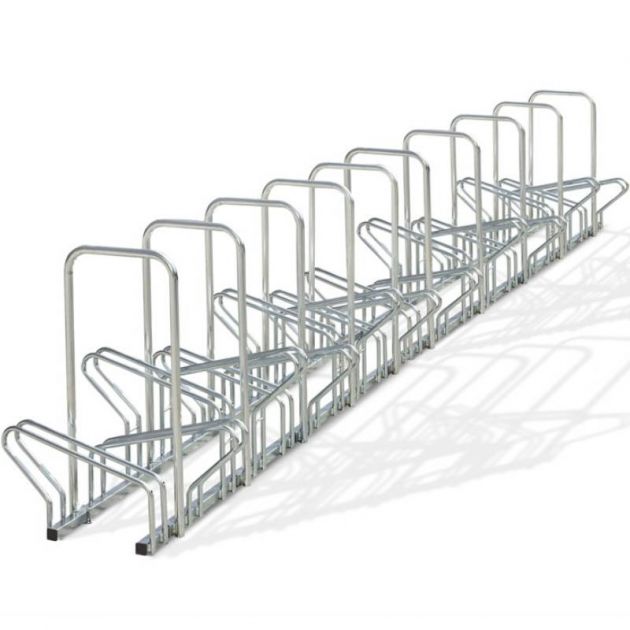 Ratelier hollandais avec arceau face à face 20 vélos