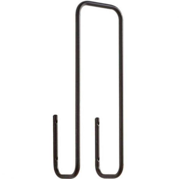 Porte serviette de bain mural noir