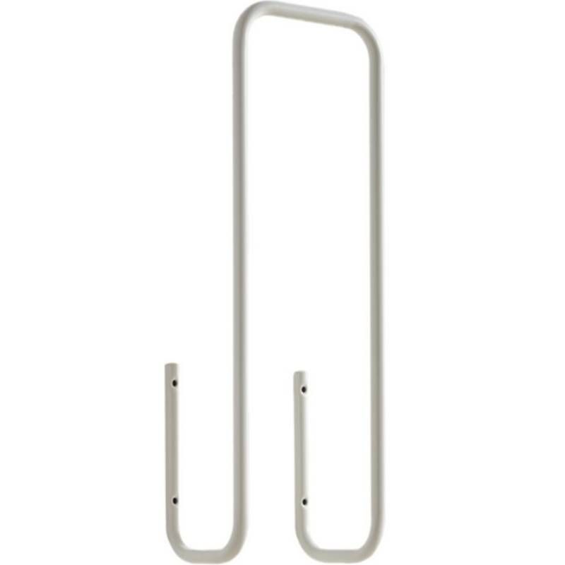 Porte serviette de bain mural blanc