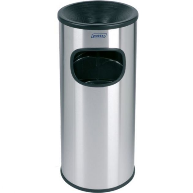 Cendrier sur pied extérieur avec poubelle et seau 30 L