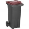 Conteneur poubelle 120 litres 2 roues SULO bordeaux