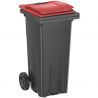 Conteneur poubelle 120 litres 2 roues SULO rouge