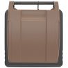 Conteneur poubelle 140 litres 2 roues SULO marron couvercle