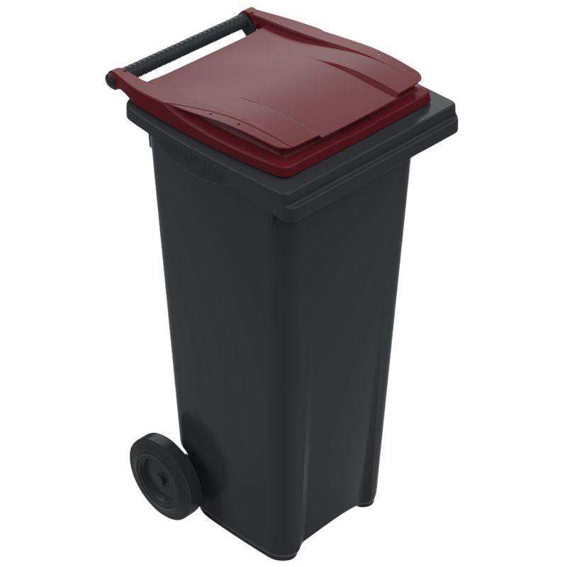 Conteneur poubelle 140 litres 2 roues SULO bordeaux