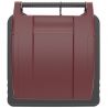 Conteneur poubelle 140 litres 2 roues SULO bordeaux couvercle