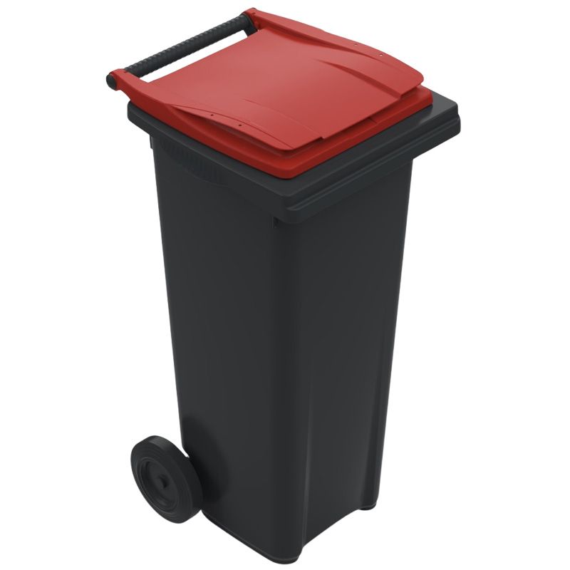 Conteneur poubelle 140 litres 2 roues SULO rouge