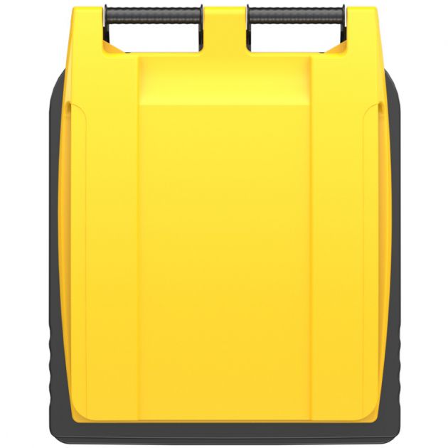 Conteneur poubelle 240 litres 2 roues SULO jaune couvercle