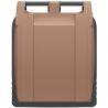 Conteneur poubelle 240 litres 2 roues SULO marron couvercle