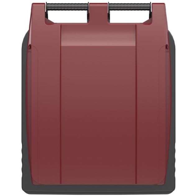 Conteneur poubelle 240 litres 2 roues SULO bordeaux couvercle