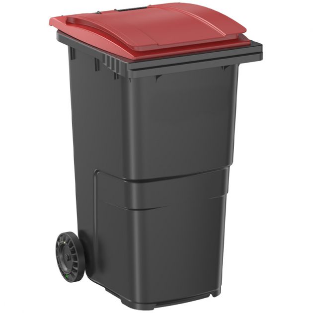 Conteneur poubelle 240 litres 2 roues SULO rouge