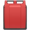 Conteneur poubelle 240 litres 2 roues SULO rouge couvercle