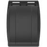 Conteneur poubelle 360 litres 2 roues SULO gris couvercle