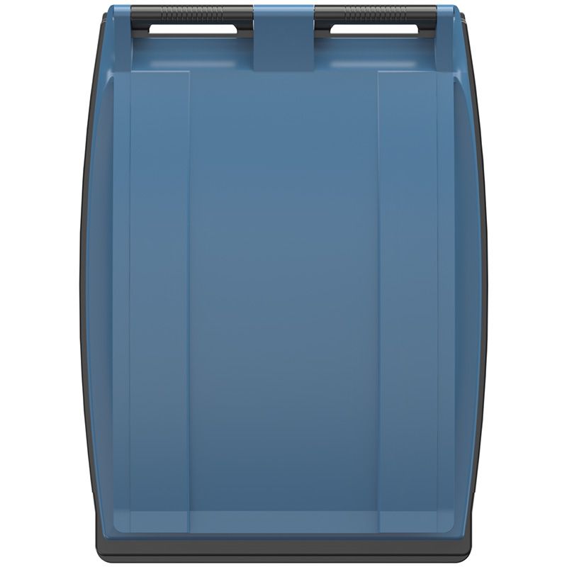 Conteneur poubelle 360 litres 2 roues SULO bleu couvercle