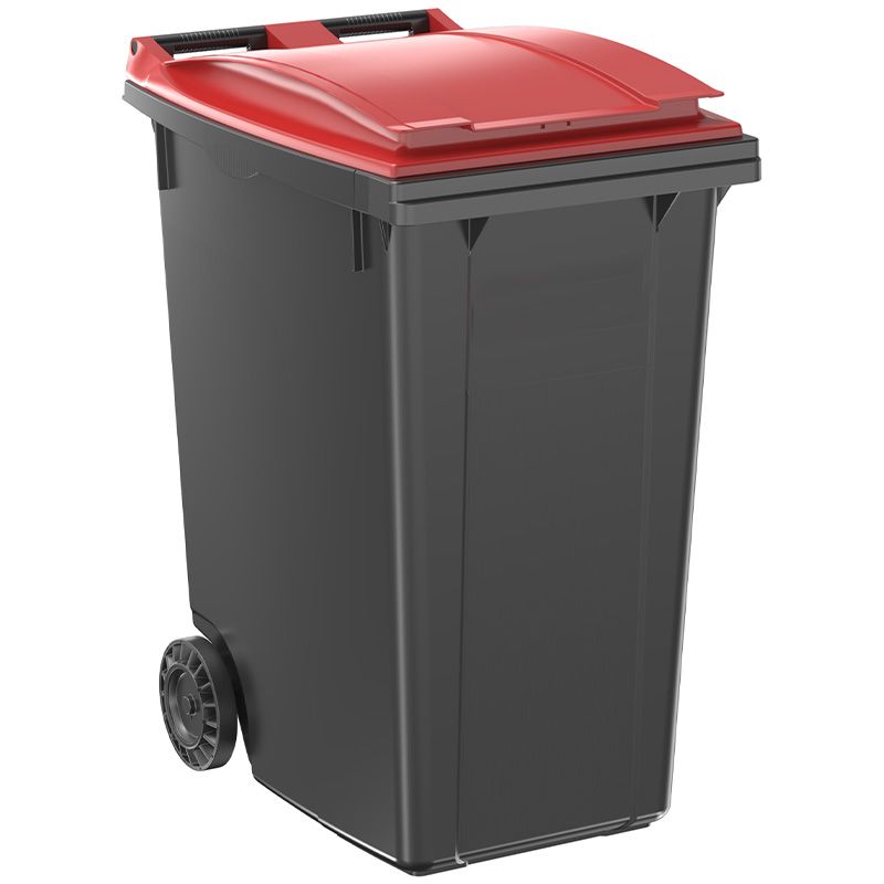 Conteneur poubelle 360 litres 2 roues SULO rouge