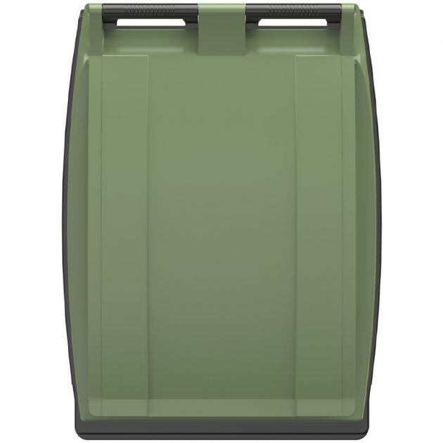 Conteneur poubelle 360 litres 2 roues SULO vert couvercle