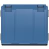 Conteneur poubelle 1000 litres 4 roues SULO bleu couvercle