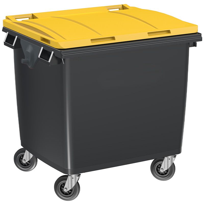 Conteneur poubelle 1000 litres 4 roues SULO jaune