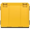 Conteneur poubelle 1000 litres 4 roues SULO jaune couvercle