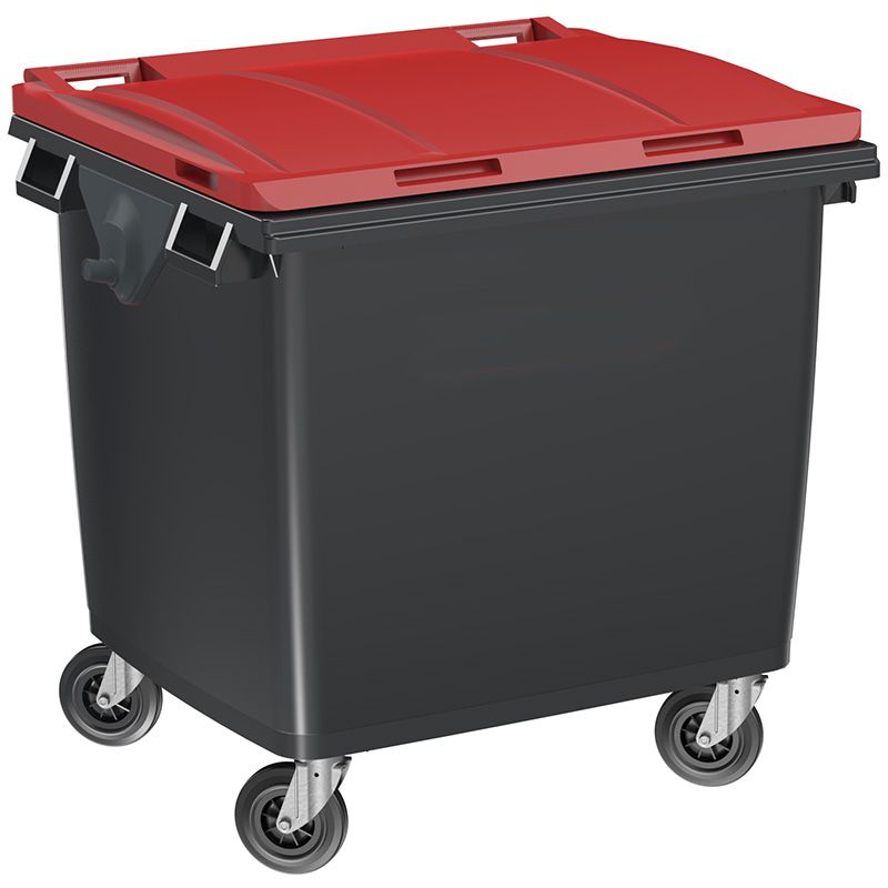Conteneur poubelle 1000 litres 4 roues SULO rouge