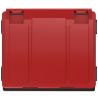 Conteneur poubelle 1000 litres 4 roues SULO rouge couvercle