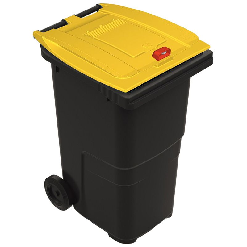 Conteneur poubelle tri sélectif 240 litres 2 roues emballage