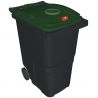 Conteneur poubelle tri sélectif 360 litres 2 roues verre