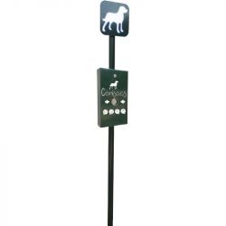 Borne de propreté avec distributeur CANISAC + 500 sachets offerts