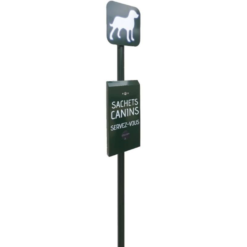 Distributeur liasse en Aluminium capacité de 300 sachets avec le mât