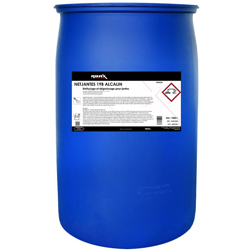 Nettoyant jantes professionnel alcalin 210L
